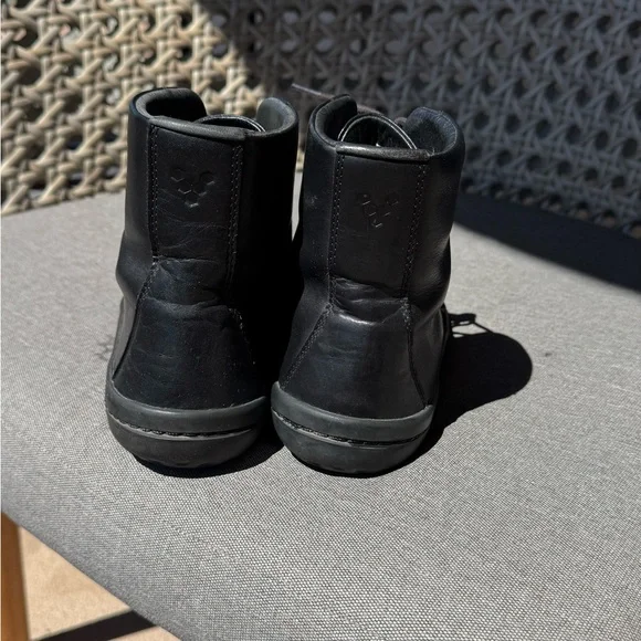 Vivo Barefoot Black Leather Boots - Picture 3 of 5